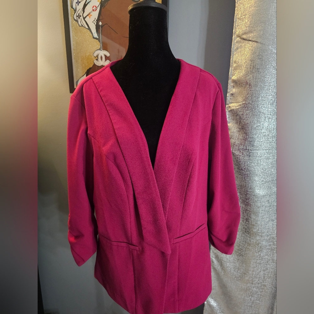 torrid Magenta Open-Front Blazer